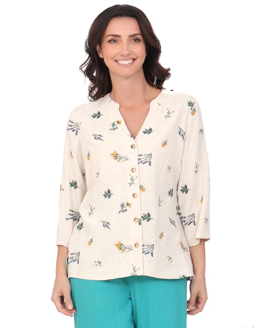 Blusa manga 3/4 para mujer 1