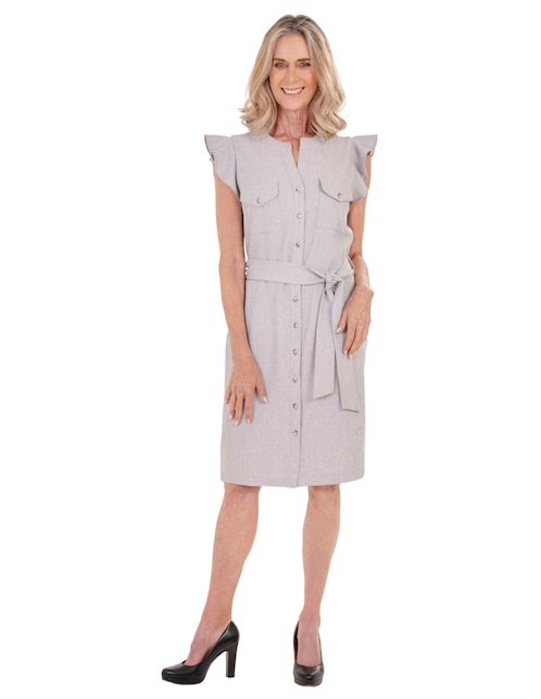 Vestido a la rodilla casual para mujer 1