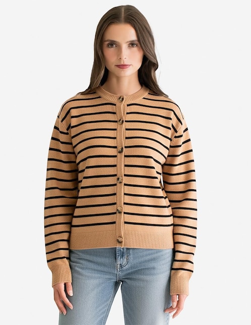 Suéter cuello redondo para mujer 1