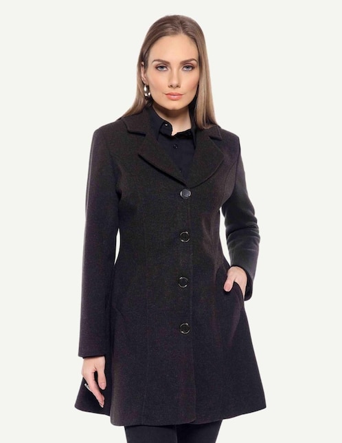 Abrigo Karla D' Liz regular para mujer