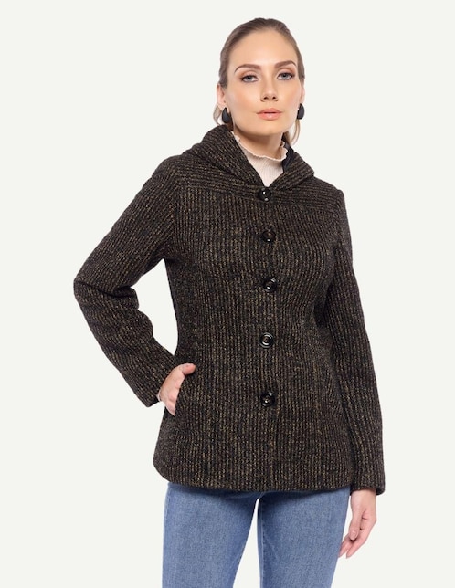 Abrigo Karla D' Liz regular para mujer