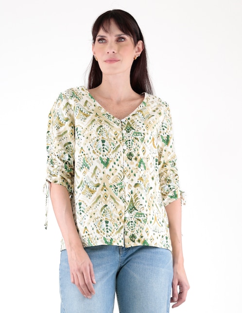 Blusa manga 3/4 para mujer 1