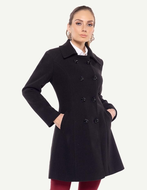 Abrigo Karla D' Liz regular para mujer