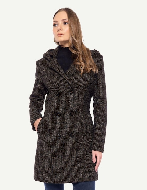 Abrigo Karla D' Liz regular para mujer