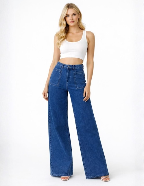 Jeans wide leg OBS Jeans para mujer