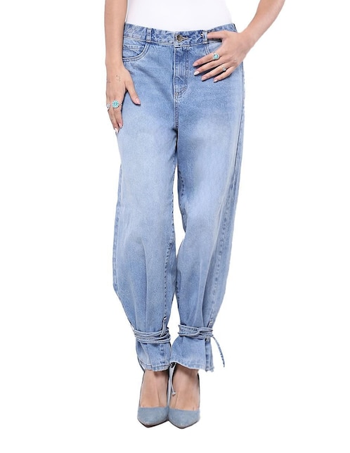 Jeans relaxed amplio cintura alta Savi Jeans SB4655 para mujer