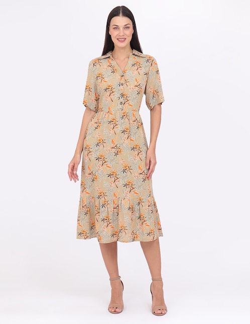 Vestido midi casual Grupo Estoril para mujer 1