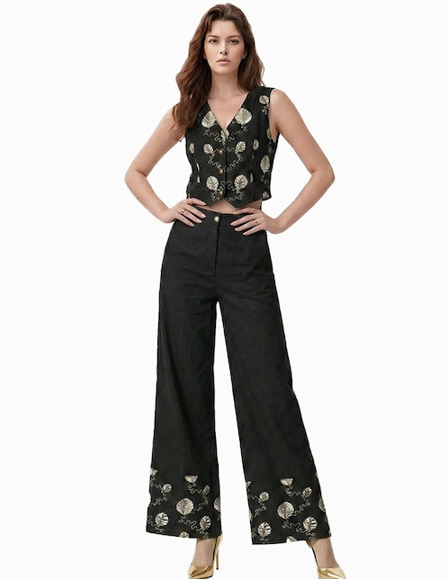 Conjunto business casual Okboth de lino para mujer