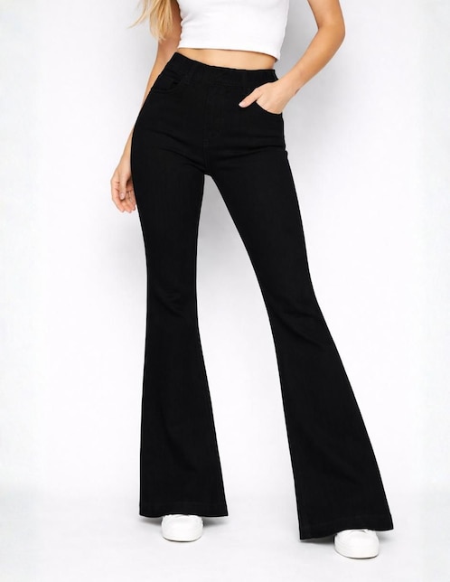 Jeans campana cintura alta OBS Jeans 25340-D para mujer