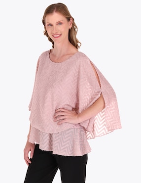 Blusa Túnica Charme Manga 3/4 Para Mujer