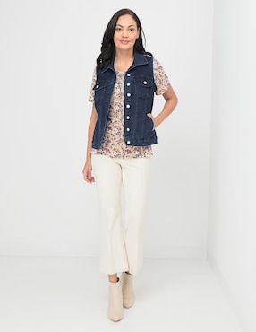 Chaleco Damaia Atelier de mezclilla para mujer