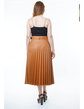 Falda midi Look At Me a la cintura