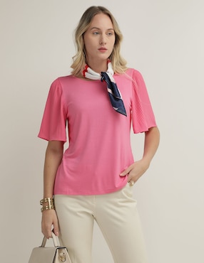 Blusa Talbots Manga Corta Para Mujer