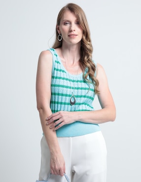 Suéter Talbots Cuello Redondo Para Mujer