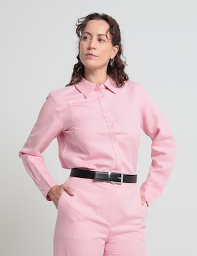 Blusa Camisera Talbots Manga Larga Para Mujer