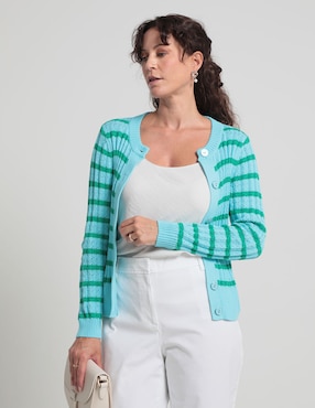 Suéter Talbots Cuello Redondo Para Mujer