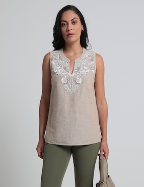 Blusa Talbots Sin Manga Para Mujer