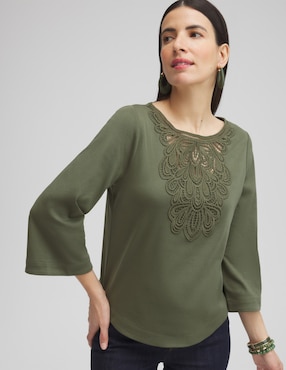 Blusa Chico's Manga Larga Para Mujer