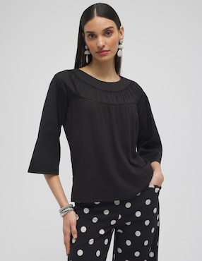 Blusa Chico's Manga 3/4 Para Mujer