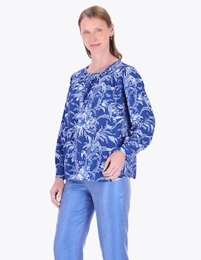 Blusa Charme Manga Larga Para Mujer