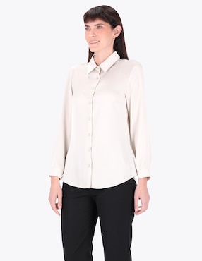 Blusa Camisera Charme Manga Larga Para Mujer