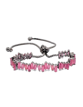 Pulsera Yoiko Eri con acabado baño rodio