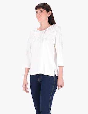 Blusa Charme Manga 3/4 Para Mujer