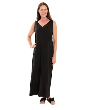 Vestido Largo Casual Chaps Para Mujer