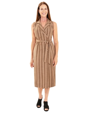 Vestido Midi Casual Chaps Para Mujer