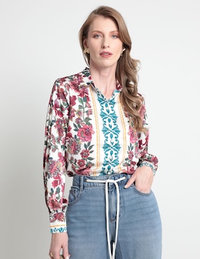 Blusa Talbots Manga Larga Para Mujer