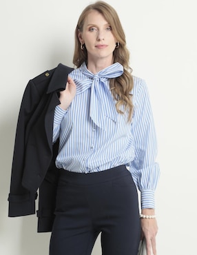 Blusa Talbots Manga Larga Para Mujer