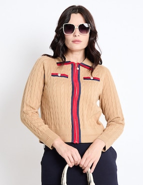 Suéter Talbots Cuello Polo Para Mujer