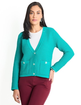 Suéter Talbots Cuello V Para Mujer