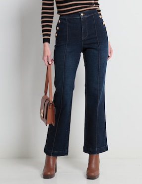 Jeans Straight Talbots Corte Cintura Para Mujer