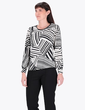 Blusa Charme Manga Larga Para Mujer