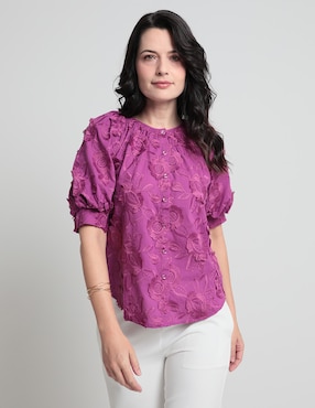 Blusa Chico's Manga 3/4 Para Mujer