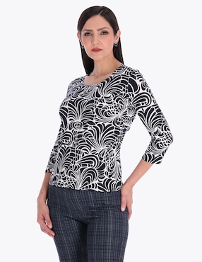 Blusa Charme Manga 3/4 Para Mujer