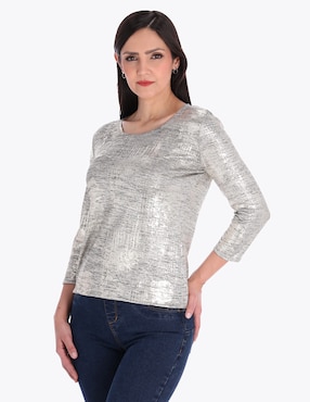 Blusa Charme Manga 3/4 Para Mujer