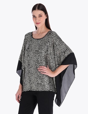 Blusa Túnica Charme Manga 3/4 Para Mujer