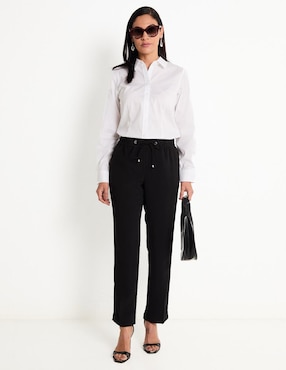 Blusa camisera Talbots manga larga para mujer