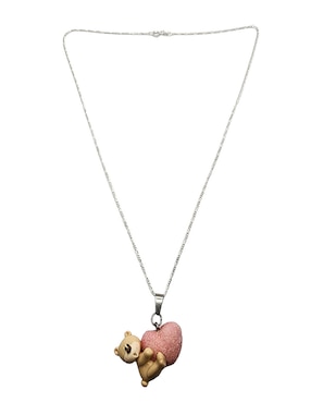Collar de oso Limerence By Claudia Herrera Animalitos Corazón de plata P 925