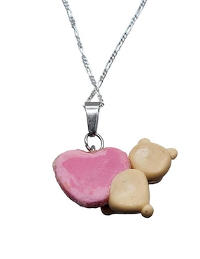 Collar de oso Limerence By Claudia Herrera Animalitos Corazón de plata P 925