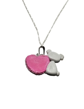 Collar de oso Limerence By Claudia Herrera Animalitos Corazón de plata P 925