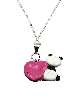 Collar de oso Limerence By Claudia Herrera Animalitos Corazón de plata P 925