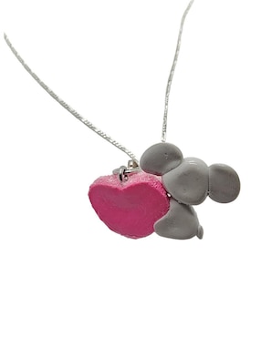 Collar de elefante Limerence By Claudia Herrera Animalitos Corazón de plata P 925