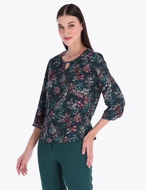 Blusa Charme Manga 3/4 Para Mujer