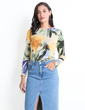 Blusa Chico's Manga Larga Para Mujer