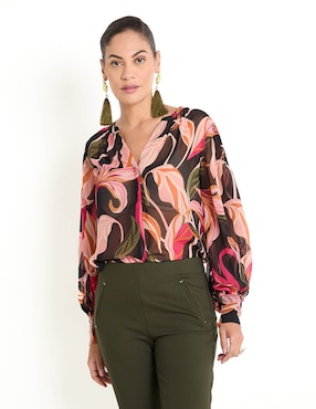 Blusa Chico's Manga Larga Para Mujer