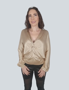 Blusa Pardela Manga Larga Para Mujer