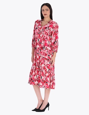 Vestido midi formal Charme para mujer